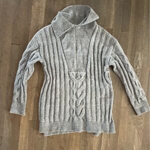 Isabel‎ Maternity by Ingrid & Isabel Cozy Gray Cable Knit Sweater size Medium